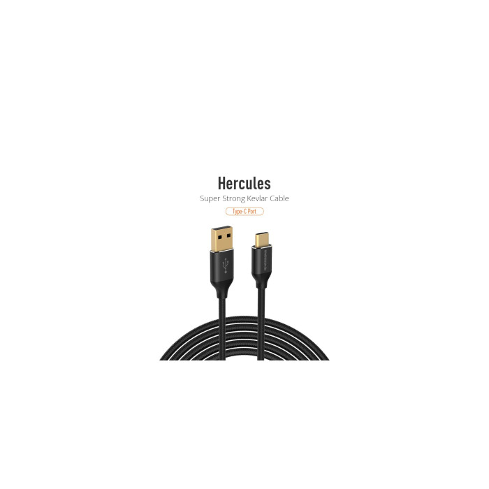 Riversong Hercules TYPE C USB 5A, 1 Meter Charging Cable | Black |